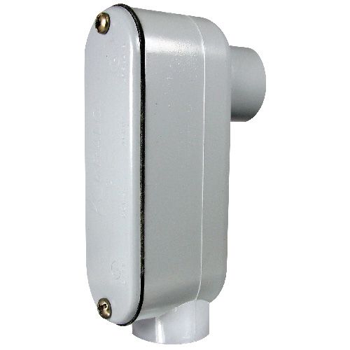 Kraloy Access Fitting - LB Type - 2-in - PVC - Grey